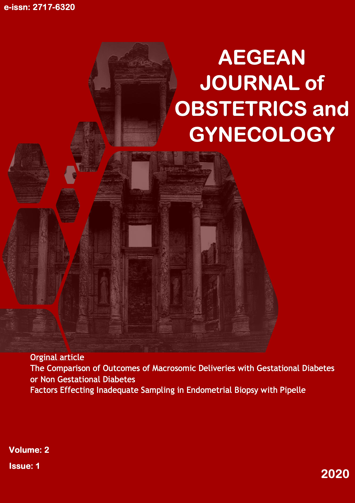 					View Vol. 2 No. 1 (2020): Aegean Journal of Obstetrics and Gynecology
				