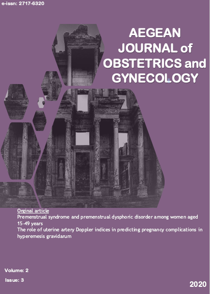 					View Vol. 2 No. 3 (2020): Aegean Journal of Obstetrics and Gynecology
				