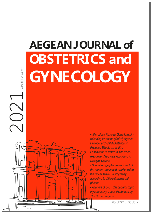 					View Vol. 3 No. 2 (2021): Aegean Journal of Obstetrics and Gynecology
				