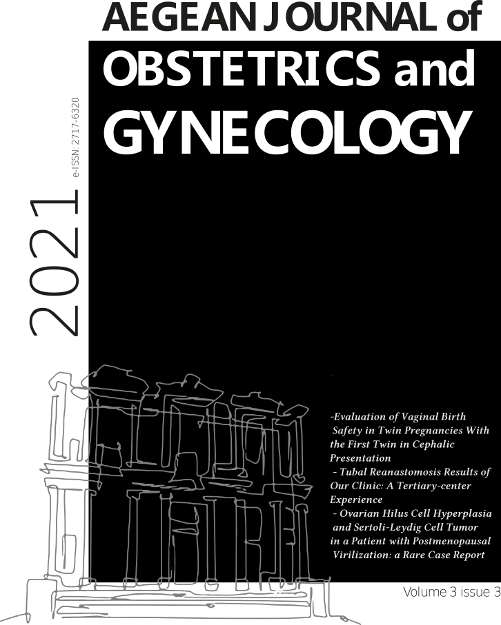 					View Vol. 3 No. 3 (2021): Aegean Journal of Obstetrics and Gynecology
				